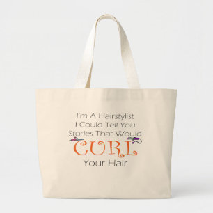 Grand Tote Bag Cheveux de boucle de styliste en coiffure