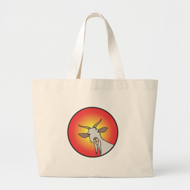 Grand Tote Bag Chèvres de mA d'emballages (Devant)