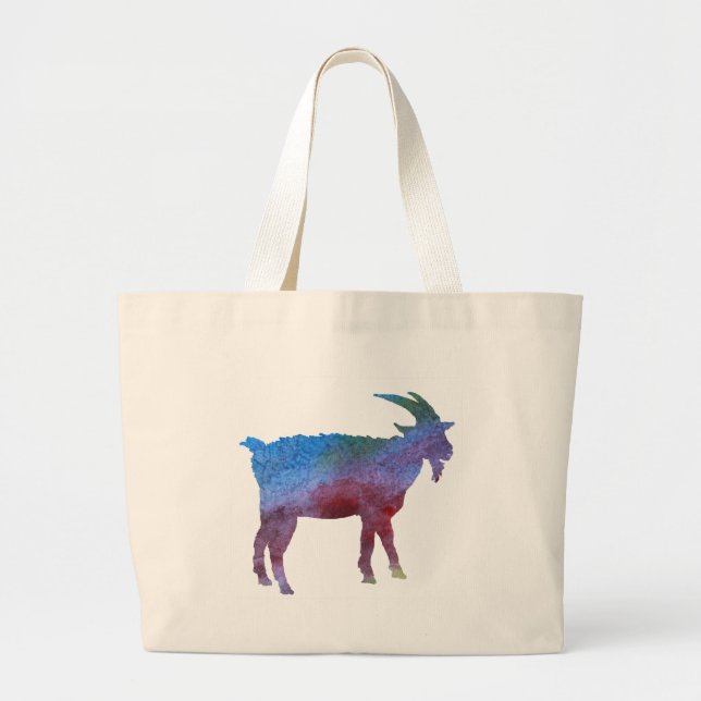 Grand Tote Bag Chèvres lavées par couleur (Devant)