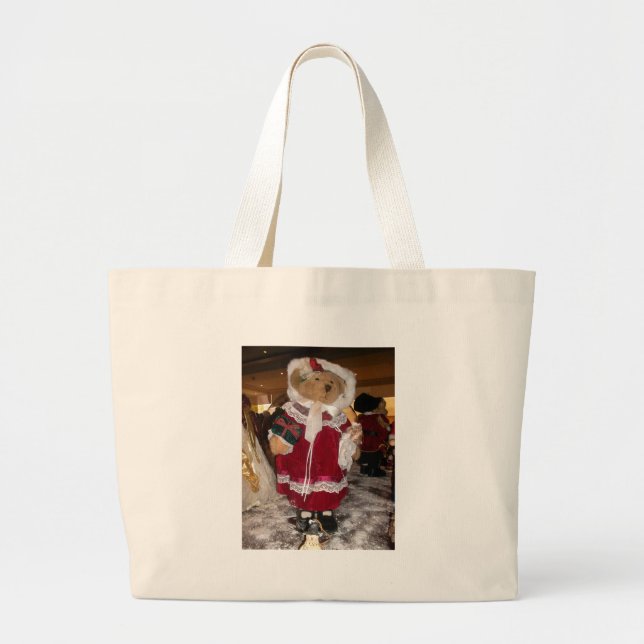 Grand Tote Bag Chic Beau amour de Noël Avoir une belle journée (Devant)