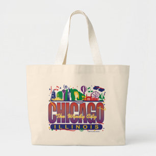 Grand Tote Bag Chicago-Confetti