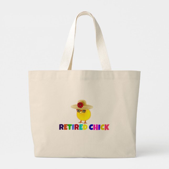 Grand Tote Bag Chick à la retraite, si mignon. (Dos)