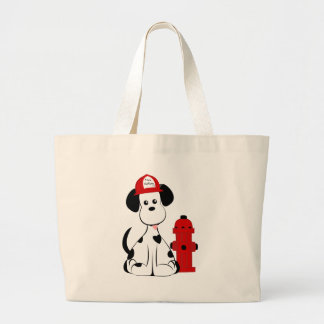 Grand Tote Bag Chien dalmatien du feu