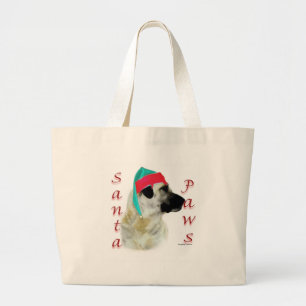 Grand Tote Bag Chien de Berger de l'Anatolie Père Noël Paws