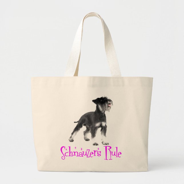 Grand Tote Bag Chien de Chien de Chien de Chien de Chien Fuchsia (Devant)