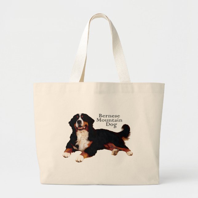 Grand Tote Bag chien de montagne bernois (Devant)