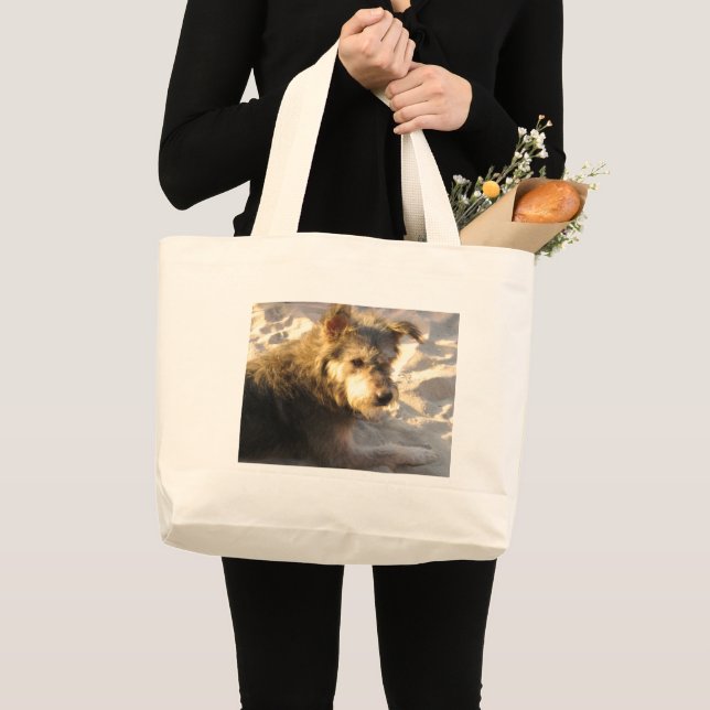 Grand Tote Bag Chien de plage thaïlandais (Devant (produit))