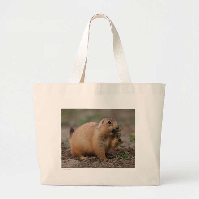 Grand Tote Bag Chien de prairie (Devant)