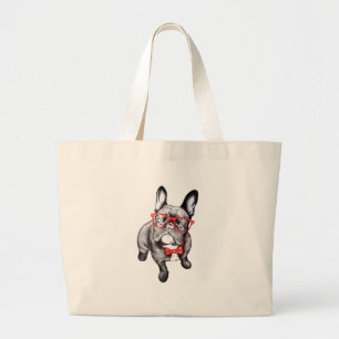 Grand Tote Bag Chien heureux