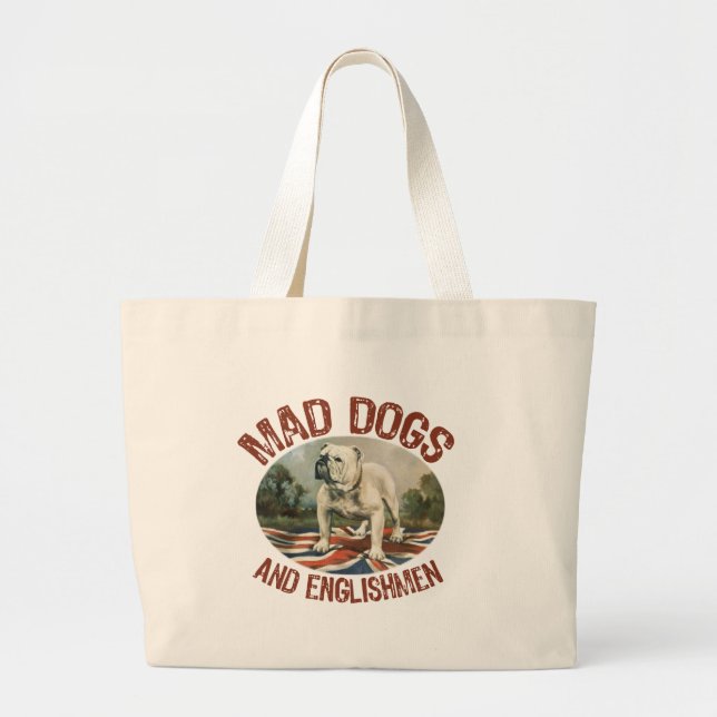 Grand Tote Bag Chiens et Anglais fous (Devant)