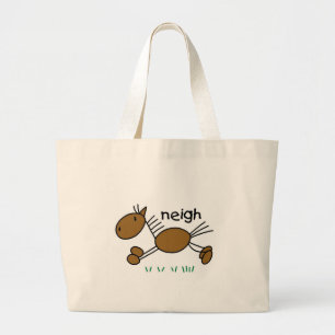 Grand Tote Bag Chiffre T-shirts et cadeaux de bâton de cheval