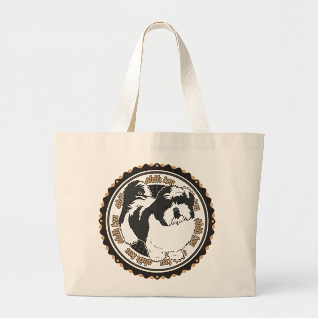 Grand Tote Bag Chih Tzu Chien se reproduit (Devant)
