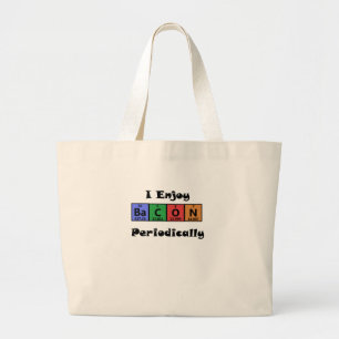 Grand Tote Bag Chimie de la Science de lard de Tableau périodiqu