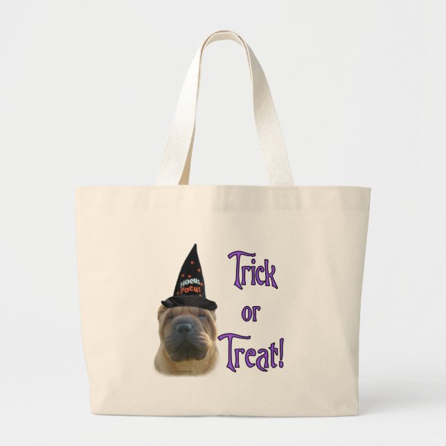Grand Tote Bag Chinois Shar Pei Trick (Devant)