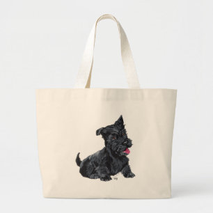 Grand Tote Bag Chiot écossais Terrier
