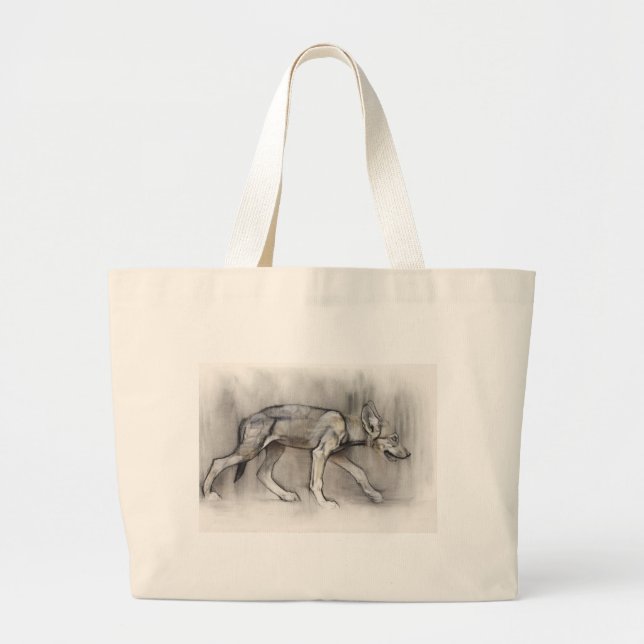 Grand Tote Bag Chiot maigre (Devant)