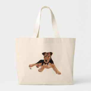 Grand Tote Bag Chiots Airedale / Terrier Gallois