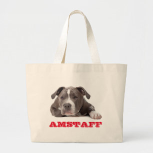 Grand Tote Bag Chiots American Staffordshire Terrier - Amstaff