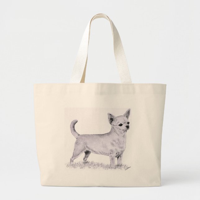 Grand Tote Bag Chiwawa de Smoothcoat - se tenant (Devant)