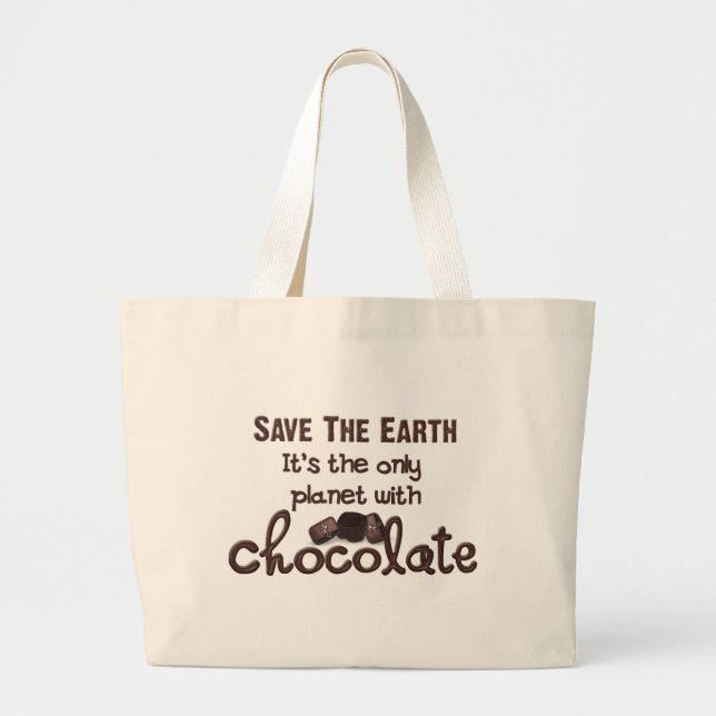 Grand Tote Bag Chocolat (Devant)