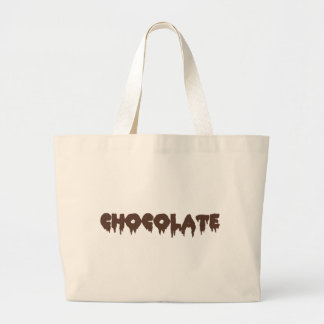 Grand Tote Bag Chocolat - style rocheux d'horreur