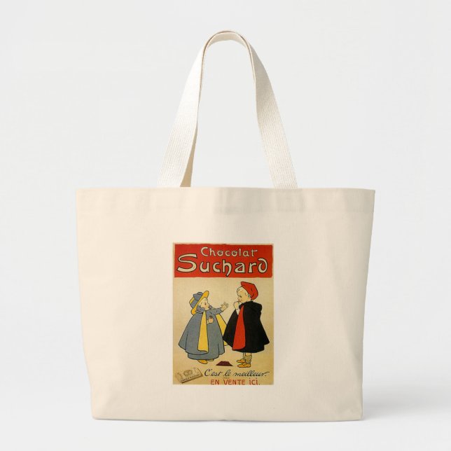 Grand Tote Bag Chocolat Suchard 2 Annonce Vintage (Devant)