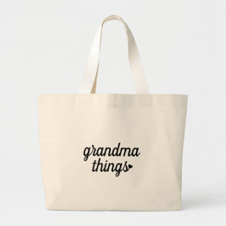 Grand Tote Bag Choses de grand-mère personnalisées