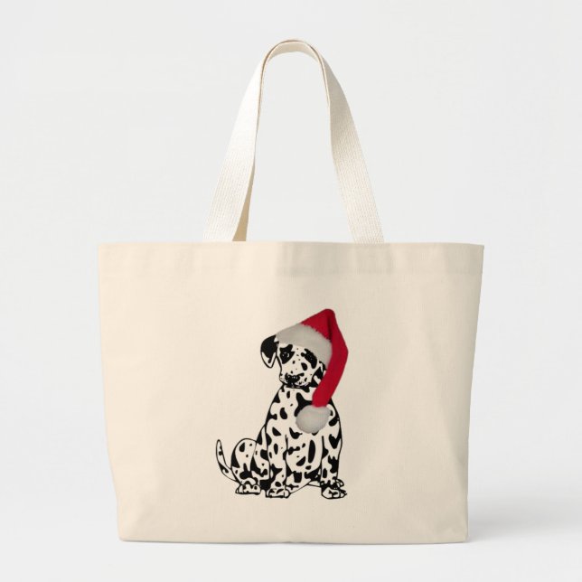 Grand Tote Bag Christmas Dalmatian (Devant)