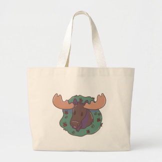 Grand Tote Bag Christmas Moose