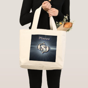 Grand Tote Bag Chrome Poissons
