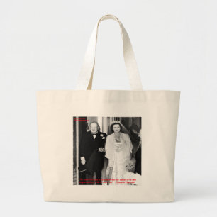 Grand Tote Bag Churchill & Famous Marriage Quote