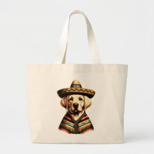 Grand Tote Bag Cinco De Mayo Labrador Retriever Poncho Sombrero