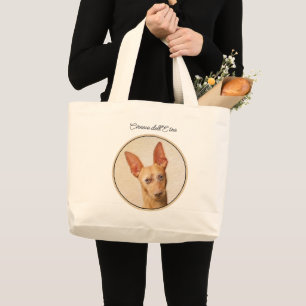 Grand Tote Bag Cirneco dell’Etna Peinture - Cute Original Chien A