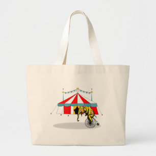 Grand Tote Bag Cirque Memorabilia En mémoire des éléphants de cir