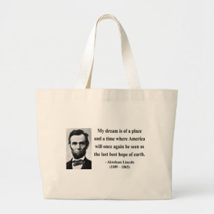 Grand Tote Bag Citation 10b d'Abraham Lincoln