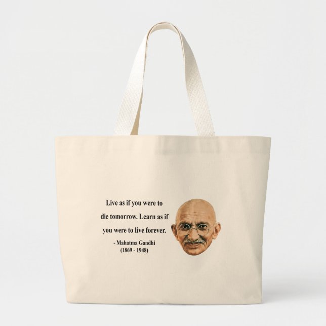 Grand Tote Bag Citation 4b de Gandhi (Devant)