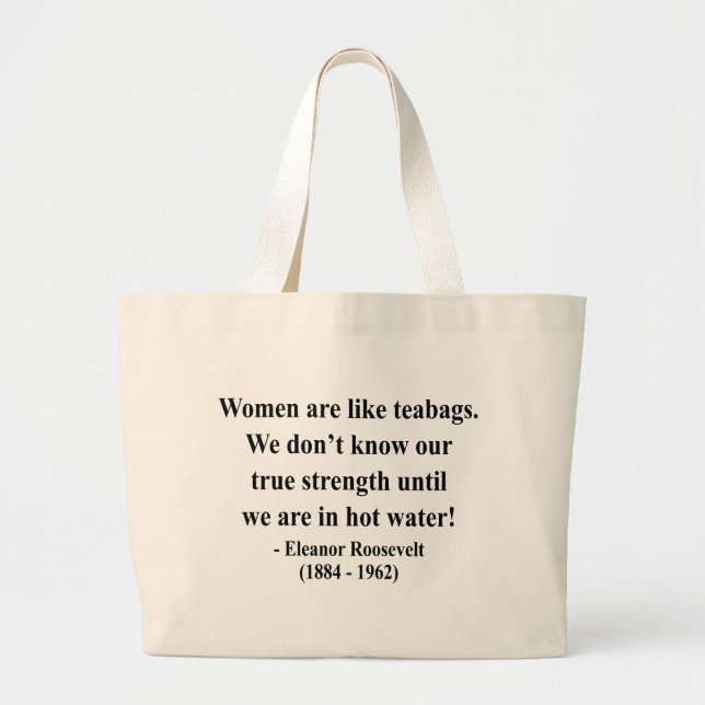 Grand Tote Bag Citation 6a d'Eleanor Roosevelt (Devant)