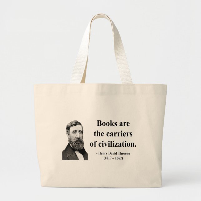 Grand Tote Bag Citation 9b de Thoreau (Devant)