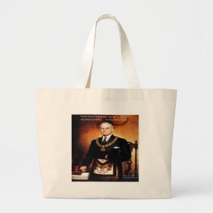 Grand Tote Bag Citation de Harry Truman "N'a pas donné l'enfer"