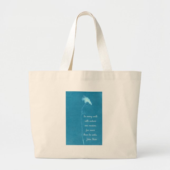 Grand Tote Bag Citation de Muir Nature (Devant)