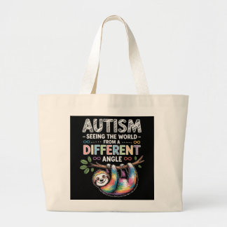 Grand Tote Bag Citation de sensibilisation à l'autisme Esprit uni