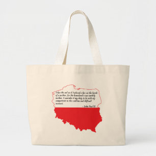 Grand Tote Bag Citation du pape Jean-Paul II