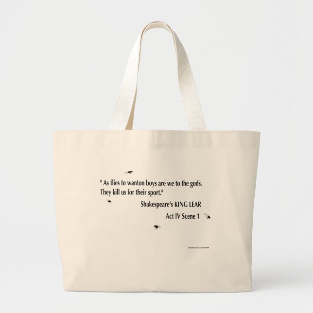 Grand Tote Bag Citation du Roi Lear (Devant)