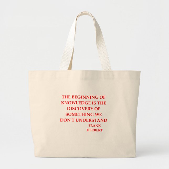 Grand Tote Bag citation franche d'Herbert (Devant)
