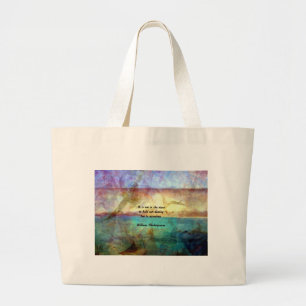 Grand Tote Bag Citation Inspirationnelle De Shakespeare Sur La De