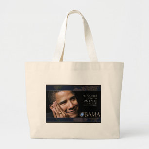 Grand Tote Bag Citation inspirée d'Obama