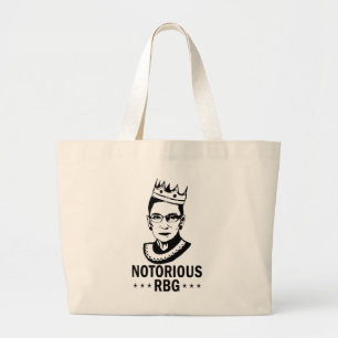 Grand Tote Bag Citations De Rbg, Ruth Bader Ginsburg, Le Célèbr