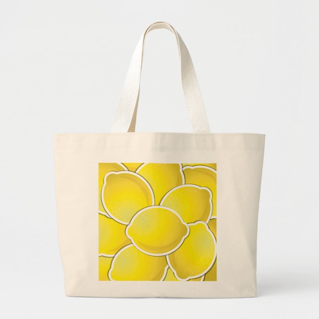 Grand Tote Bag Citron funky (Devant)