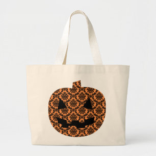 Grand Tote Bag Citrouille chic Fourre-tout