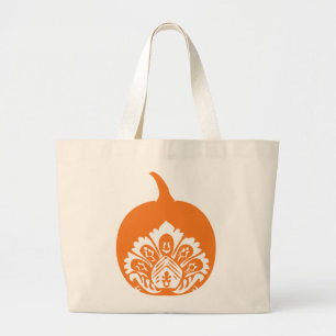 Grand Tote Bag Citrouille chic Fourre-tout